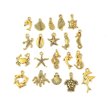 Tibetan Style Alloy Pendants FIND-M058-08AG-1
