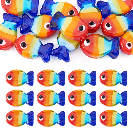 12Pcs Handmade Lampwork Beads LAMP-TA0001-75-1