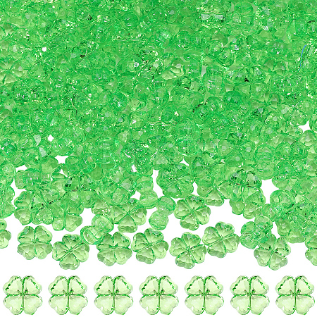 200Pcs Transparent Acrylic Beads OACR-SP0002-40B-1