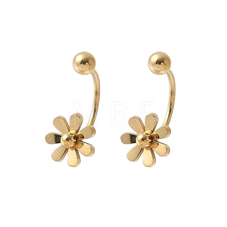 304 Stainless Steel Stud Earrings X-EJEW-E603-01B-G-1