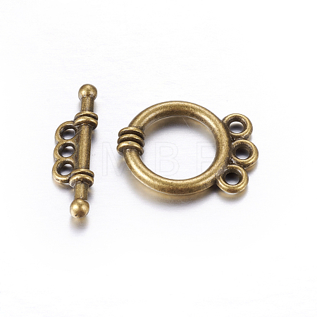 Tibetan Style Alloy Toggle Clasps LS-MLF10795Y-NF-1