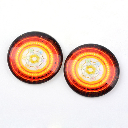 Glass Cabochons X-GGLA-L012-12mm-21-1