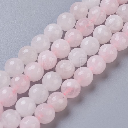 Natural Rose Quartz Beads Strands G-C065-10mm-3-1