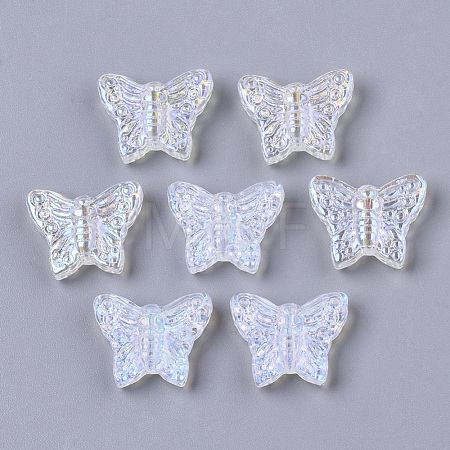 Transparent Glass Beads X-GLAA-R215-06-D01-1