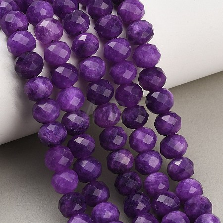 Faceted Dyed Natural White Jade Beads Strands GG-CBAE966-01B-T-1