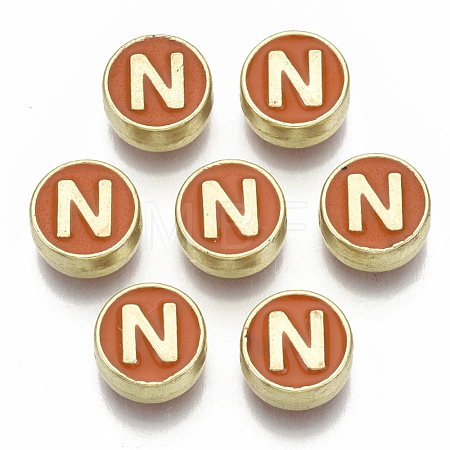 Alloy Enamel Beads X-ENAM-S122-028N-NR-1
