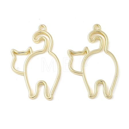Alloy Open Back Bezel Pendants FIND-L025-02G-1