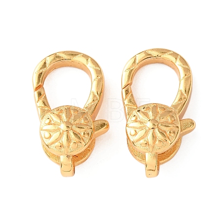 Brass Lobster Claw Clasps KK-C157-20G-1