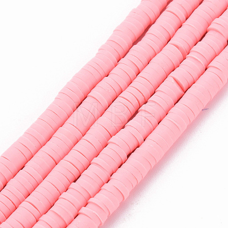 Handmade Polymer Clay Bead Strands CLAY-T002-4mm-71-1