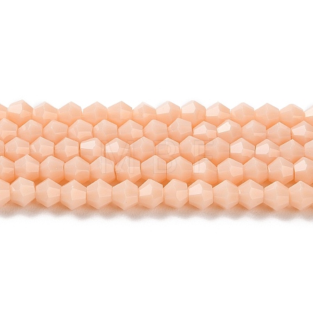Opaque Solid Color Imitation Jade Glass Beads Strands EGLA-A039-P4mm-D06-1