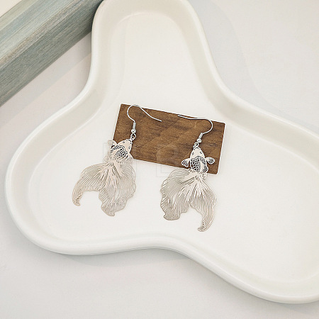 Baking Paint Iron Dangle Earrings WGA271E-02-1