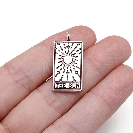 Tibetan Style Alloy Pendants TARO-PW0001-01B-1