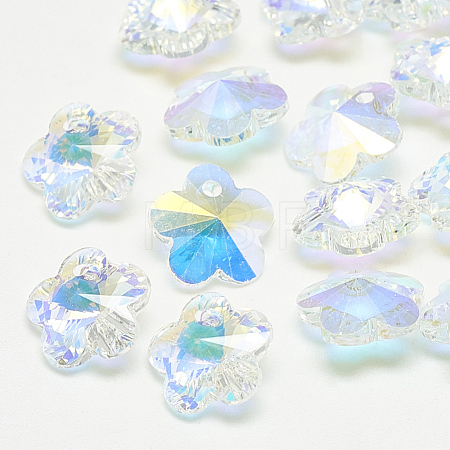 K9 Glass Rhinestone Charms RGLA-T075-10mm-001AB-1