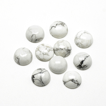 Natural Howlite Cabochons X-G-R416-16mm-29-1