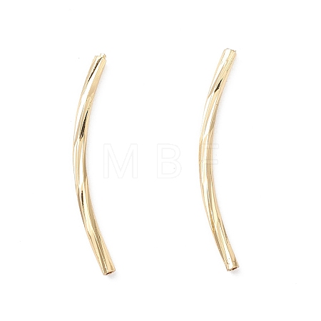 Rack Plating Brass Tube Beads LS-KK-L155-42G-1