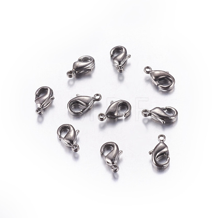 Brass Lobster Claw Clasps KK-902-B-NF-1