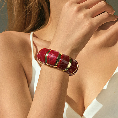 Acrylic Bead Bangles for Women FS-WG59988-11-1