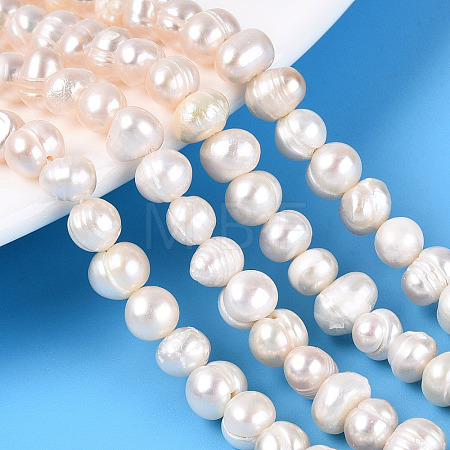 Natural Cultured Freshwater Pearl Beads Strands PEAR-N013-05O-01-1