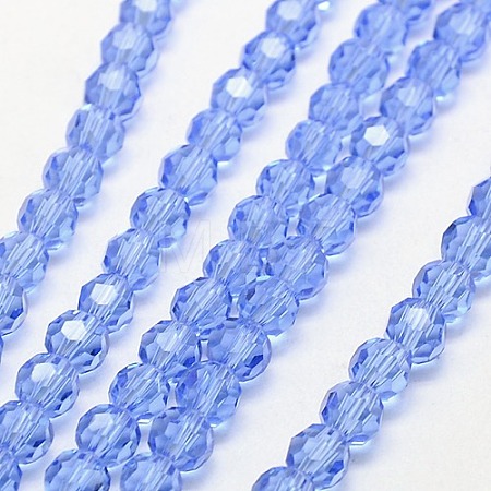 Glass Beads Strands EGLA-J042-6mm-05-1