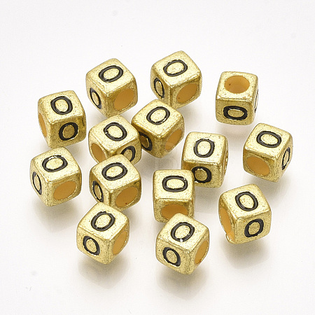 Acrylic Beads PB43C9308-G-O-1