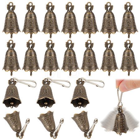 24Pcs Tibetan Style Alloy Pendants FIND-OC0002-76-1