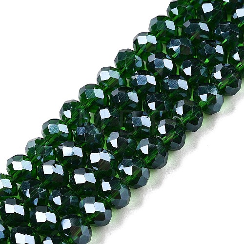 Electroplate Glass Beads Strands EGLA-A044-T8mm-A24-1