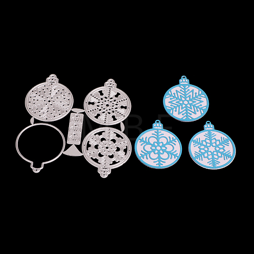 Snowflake Frame Carbon Steel Cutting Dies Stencils DIY-F036-11-1