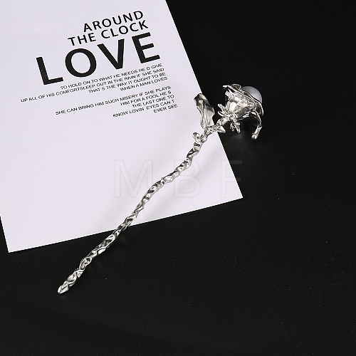 Rose Alloy Hair Sticks PW-WGE3429-02-1