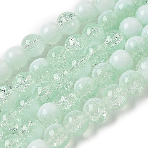 Crackle Glass Beads Strands GLAA-U001-8mm-01-1