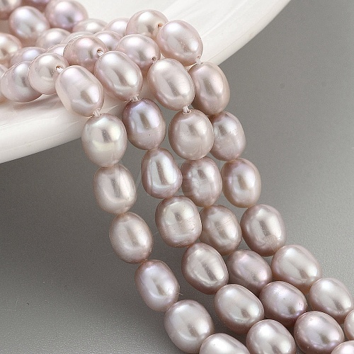 Natural Cultured Freshwater Pearl Beads Strands PEAR-P062-06C-1-1