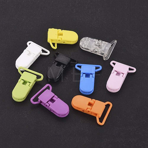 Eco-Friendly PC Plastic Baby Pacifier Clips AJEW-K010-01-1