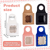 20Pcs 5 Styles Square Kraft Paper Festival Gift Storage Boxes with PVC Window and Hole Handle CON-PH0003-04-3