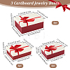 3Pcs 3 Sizes Cardboard Jewelry Boxes CON-WH0092-58-2