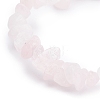 Natural Rose Quartz Chips Beaded Jewelry Set SJEW-JS01232-06-7