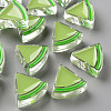 Transparent Enamel Acrylic Beads TACR-S155-001D-1