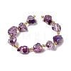 Electroplated Raw Rough Natural Amethyst Beads Strands G-Z131-J02-08-3