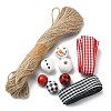 DIY Christmas Snowman Pendant Decoration Making Kit DIY-YW0007-36-2