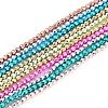 Baking Paint Electroplated Synthetic Non-magnetic Hematite Beads Strands G-H072-A01-01-1