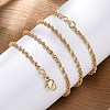Brass Singapore Chains Necklace for Women X-NJEW-P265-27G-4