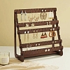5-Tier Triangle Shape Wood Earring Riser Display Stands ODIS-K004-03-1