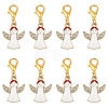 20Pcs Angel Alloy Enamel Pendant Decorations HJEW-YW00271-02-1
