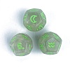 3Pcs Constellation Glitter Acrylic Polyhedral Dice Set PW-WG29397-03-1