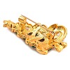 Christmas Theme Alloy Colorful Rhinestone Brooches JEWB-S022-02B-G-2