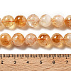 Heated Natural Citrine Beads Strands G-A262-A01-10mm-5