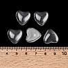 Transparent Glass Heart Cabochons GGLA-R021-16mm-3