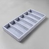 6 Grids Velvet Jewelry Plates ODIS-WH20013-05B-2