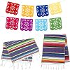 Cotton Flag Placemats for Dining Table and Felt Pennant Flags DJEW-FG0001-03-1