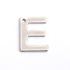 304 Stainless Steel Letter Charms X-STAS-O072-E-1