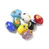 Handmade Millefiori Glass Beads LAMP-U004-02-1