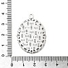 Tibetan Style Oval Alloy Pendant Cabochon Settings LS-TIBEP-Q054-44AS-RS-3